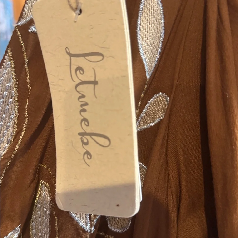 Anthropologie Let Me Be Embroidered Open-Back Maxi Dress - Picture 5 of 8